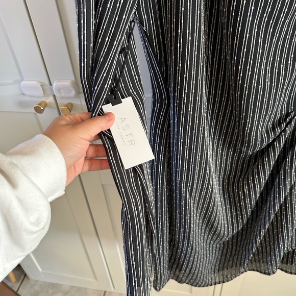 NWT ASTR the Label stripe mini cocktail dress - Picture 7 of 7